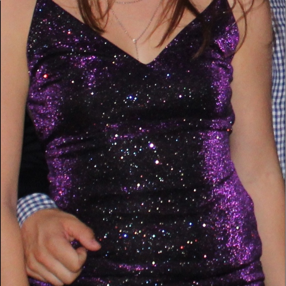 lovely day purple sparkle dress